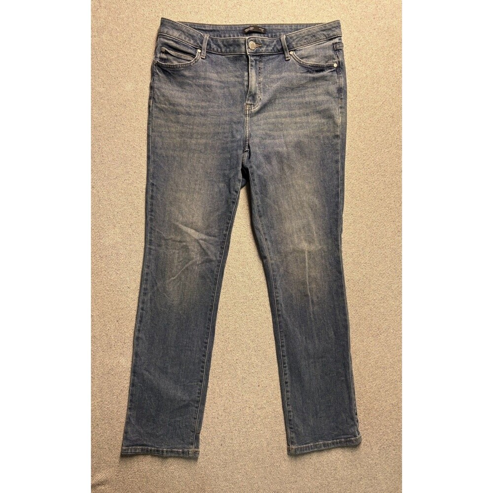 Simply Vera- Vera Wang Straight Leg Jeans Women's Size 14L Long